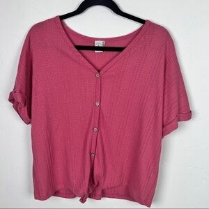 Paper Crane front tie shirt